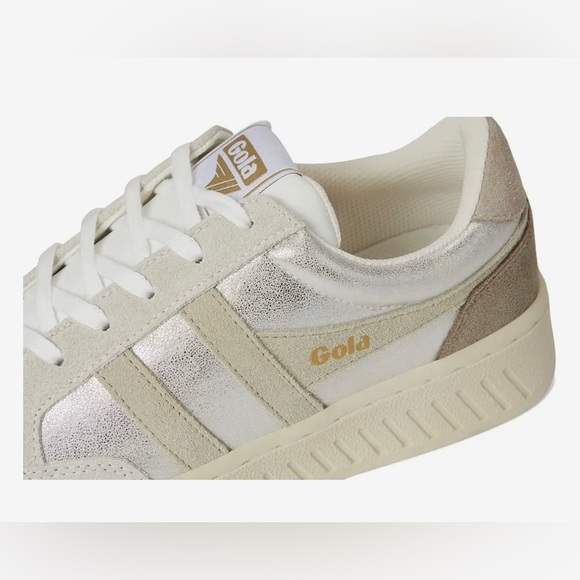 NEW Gola Superslam Blaze Silver/Wheat/Feather Gray Cream Sneakers - Picture 6 of 6